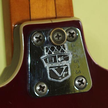 Vox Viper neckplate with serial number