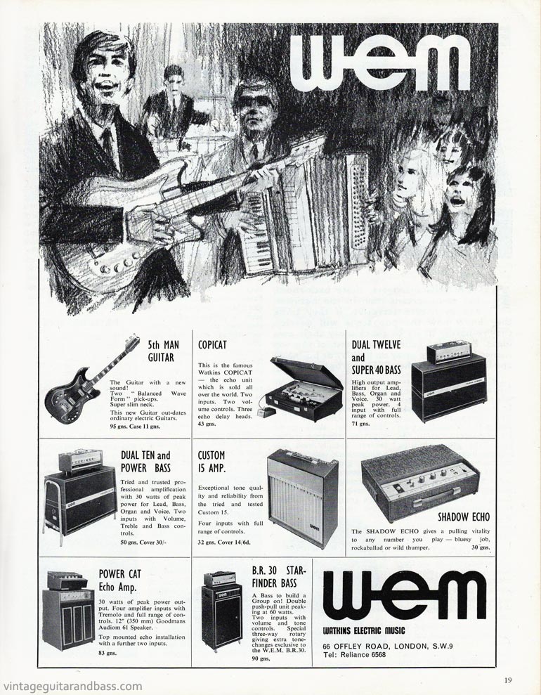 WEM advertisement (1967) WEM, August 1967